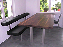 Moderne Sitzbank in Küche